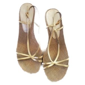 Marc Fisher FAUNA Gold Sandals
